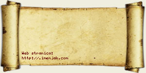 Jovana Kovačev vizit kartica